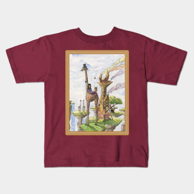 Avishka and the Giraffe Kids T-Shirt by seangreenbergart